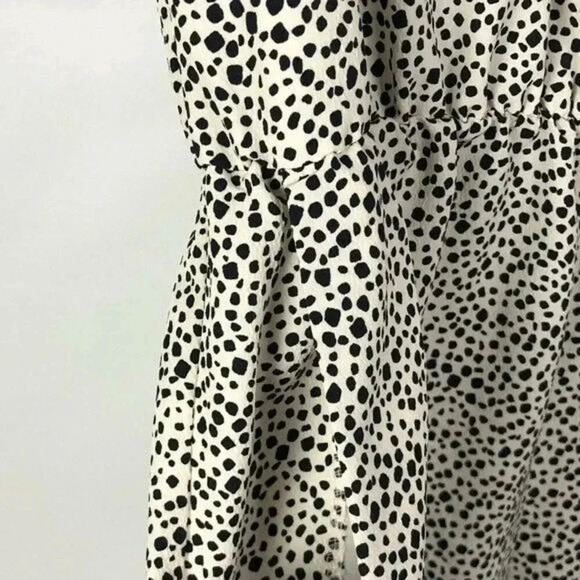 Zara White Black Polka Dot Short Sleeve Romper S - Picture 5 of 5